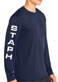 Navy STAPH Hooded Sweatshirt Cotton